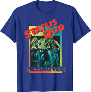 Status Quo - Piledriver Gradient T-Shirt - T-Shirt | Royal