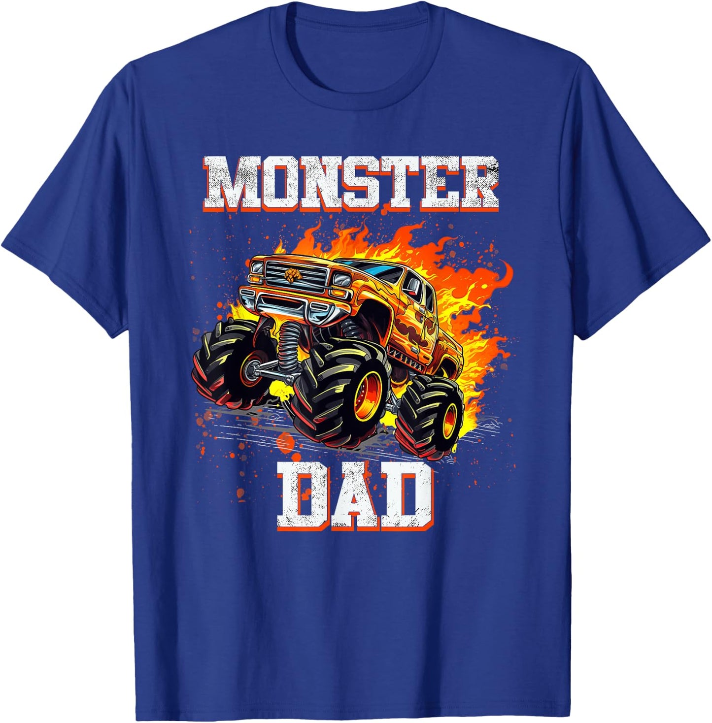 Monster Truck Dad Fathers Day Shirt Monster Truck Are My Jam T-Shirt - T-Shirt | Royal