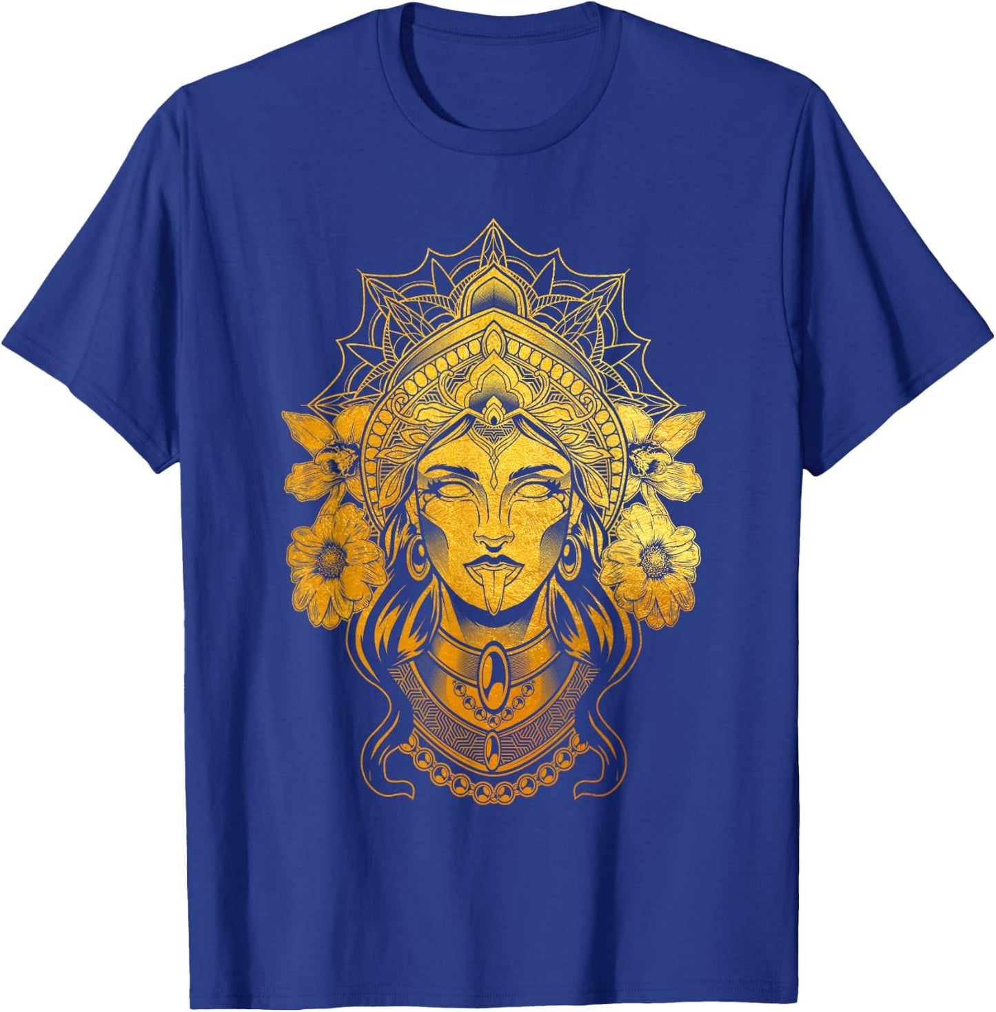 Kali Goddess of Death Ancient Indian Hindu Yoga Meditation T-Shirt - T-Shirt | Royal