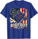Bigfoot Saw It All 250 Years American 250th Anniversary USA T-Shirt - T-Shirt | Royal