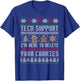 Funny Christmas Tech Support Shirt Computer Programmer Gifts T-Shirt - T-Shirt | Royal