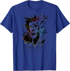 Edgar Allan Poe T Shirt Gothic Tales of Poe Gif for Readers T-Shirt - T-Shirt | Royal