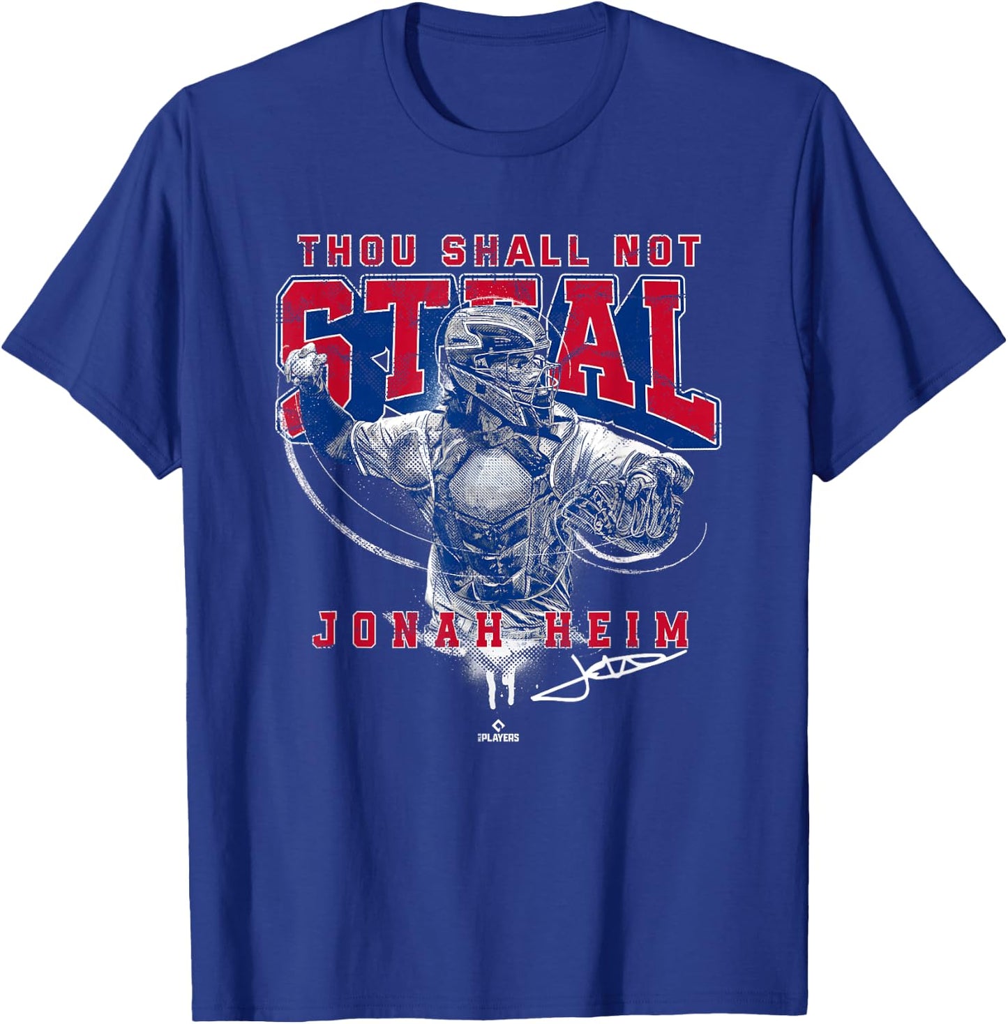 Thou Shall Not Steal Jonah Home Texas MLBPA T-Shirt - T-Shirt | Royal