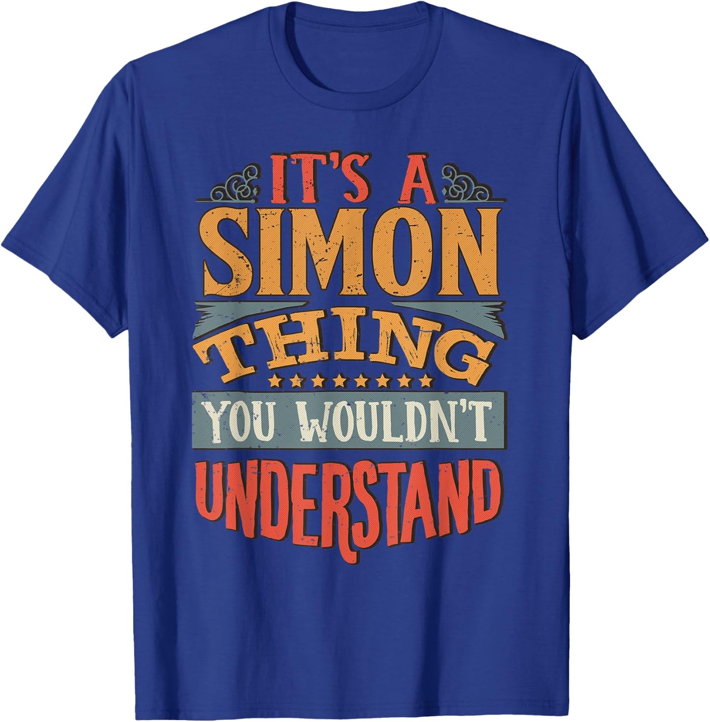 Simon Name T-Shirt - T-Shirt | Royal