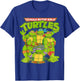 TMNT All Ninja Turtles With Names T-Shirt - T-Shirt | Royal