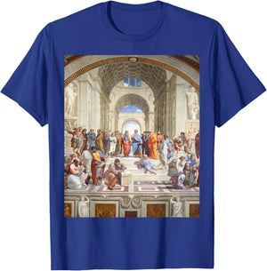 Renaissance Famous Painting The School of Athens T-Shirt - T-Shirt | Royal