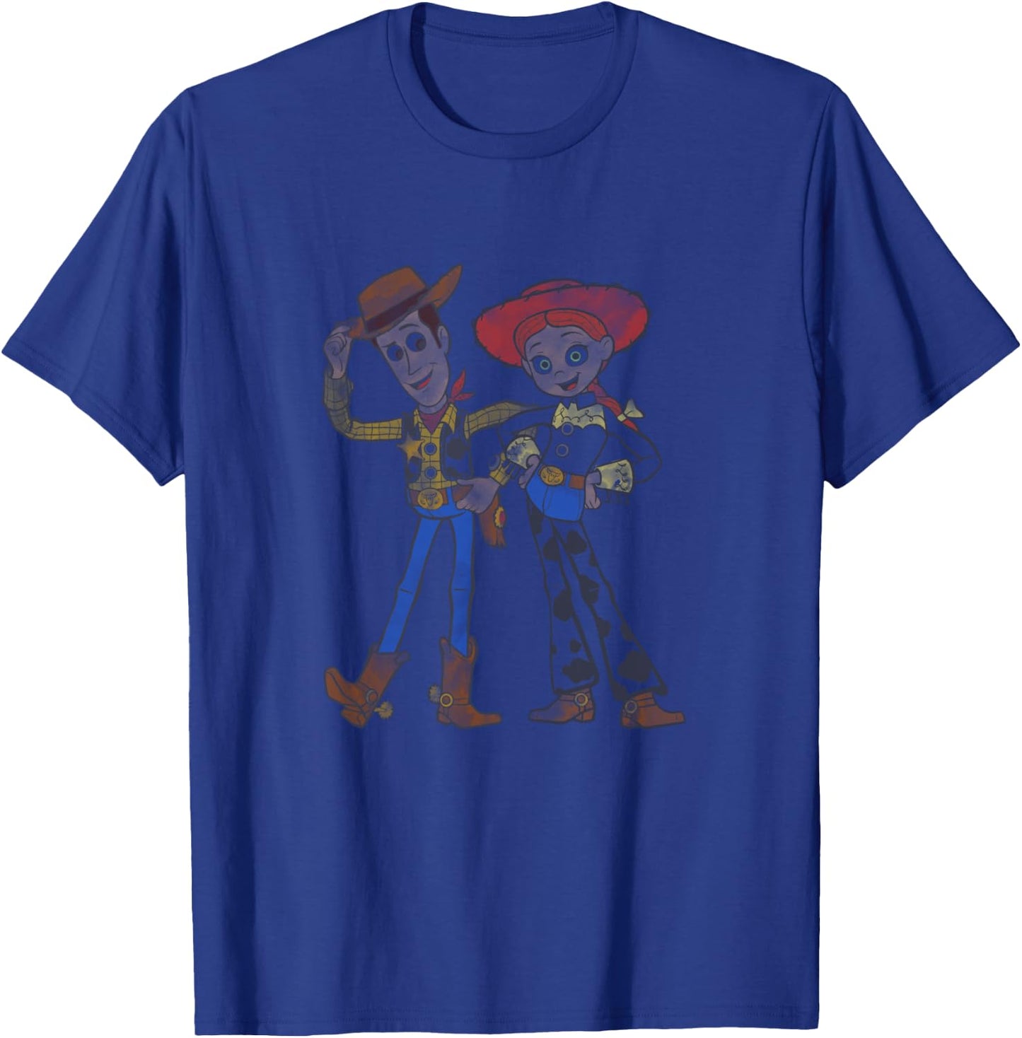 Disney Pixar Toy Story 4 Woody And Jessie T-Shirt - T-Shirt | Royal