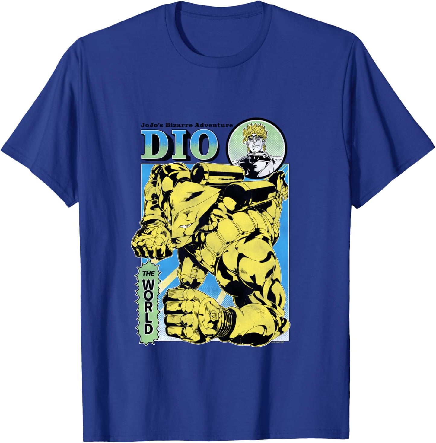 JoJo's Bizarre Adventure Part 3 DIO & The World Illustration T-Shirt - T-Shirt | Royal