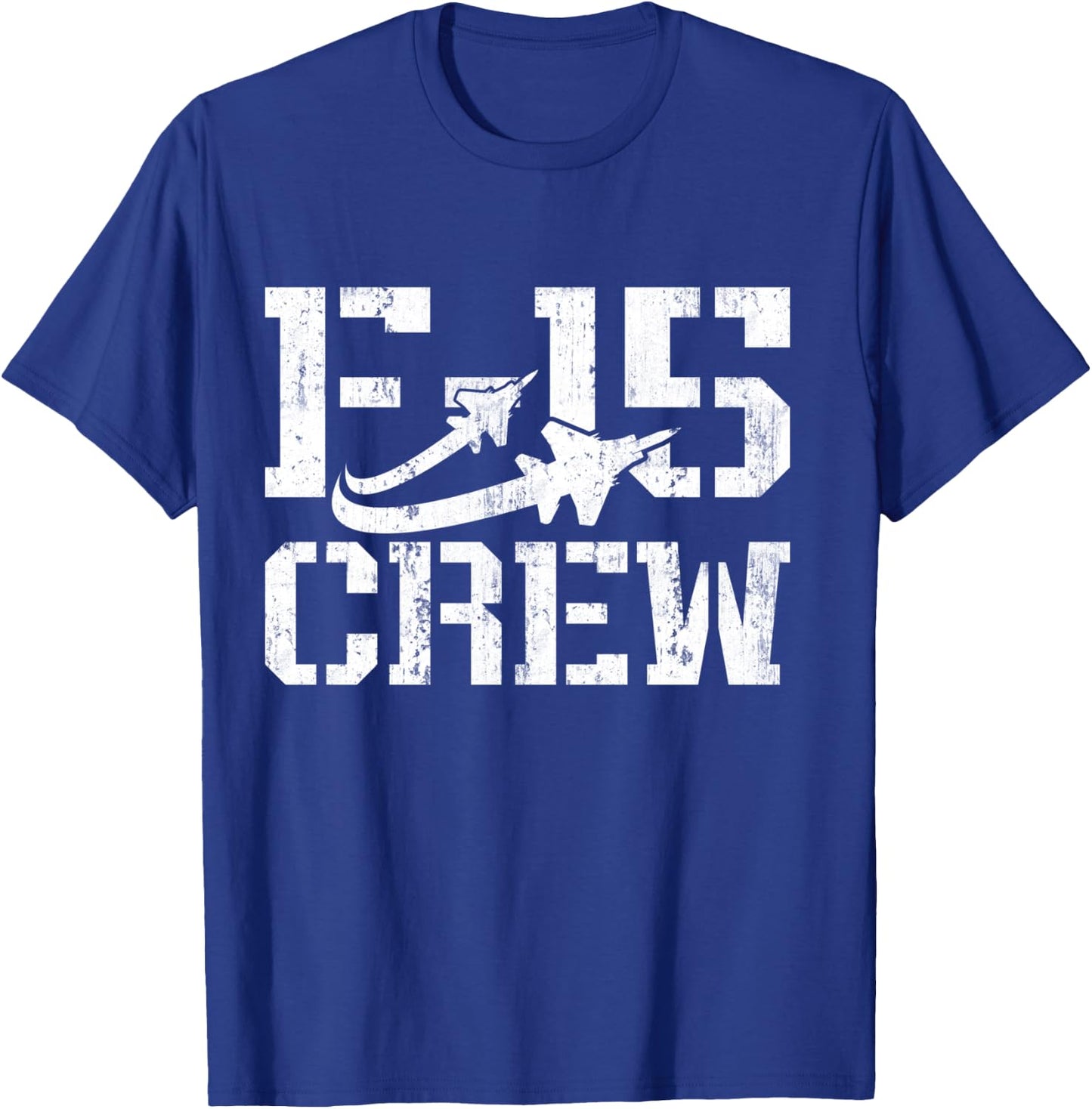Eagle F-15 Jet Fighter Crew and Team Fighter Jet T-Shirt - T-Shirt | Royal