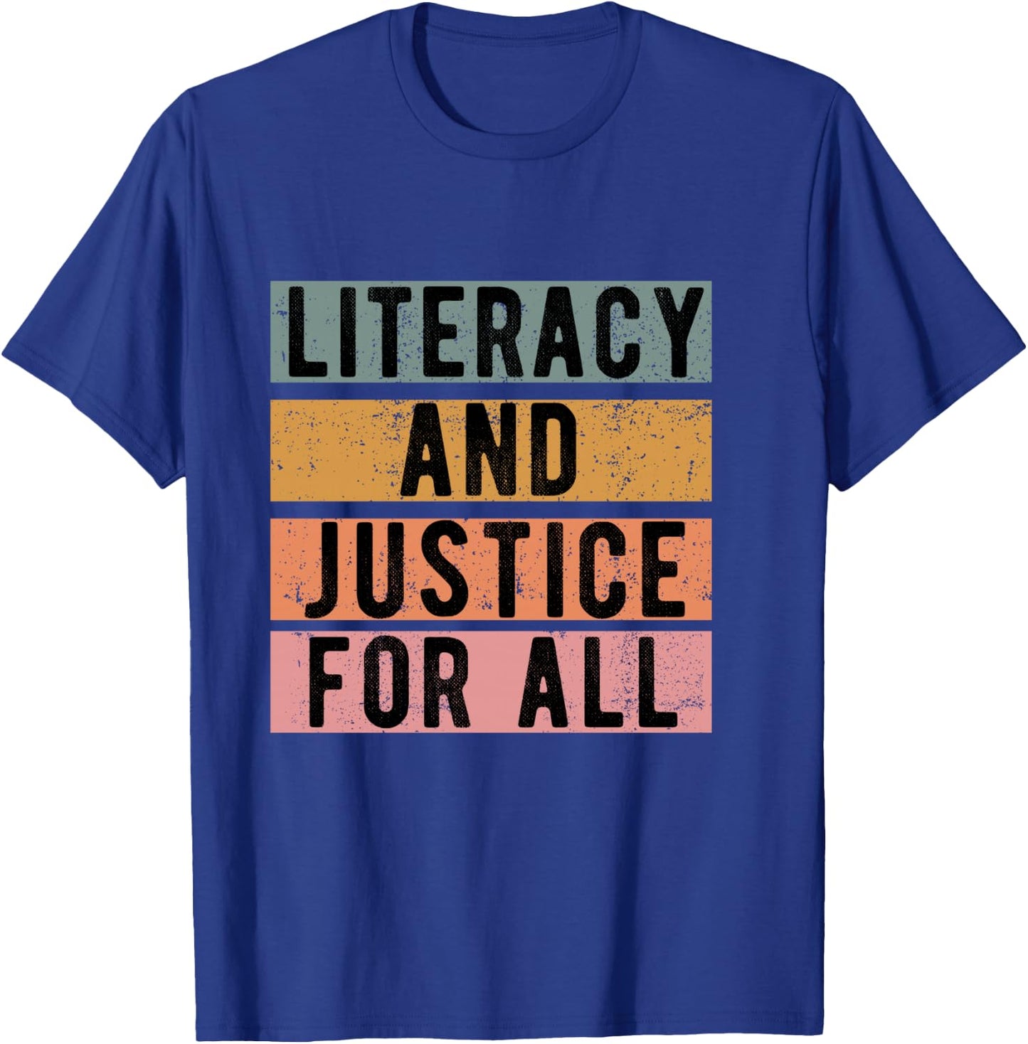 Literacy and Justice For All Read Banned Books Banning Books T-Shirt - T-Shirt | Royal