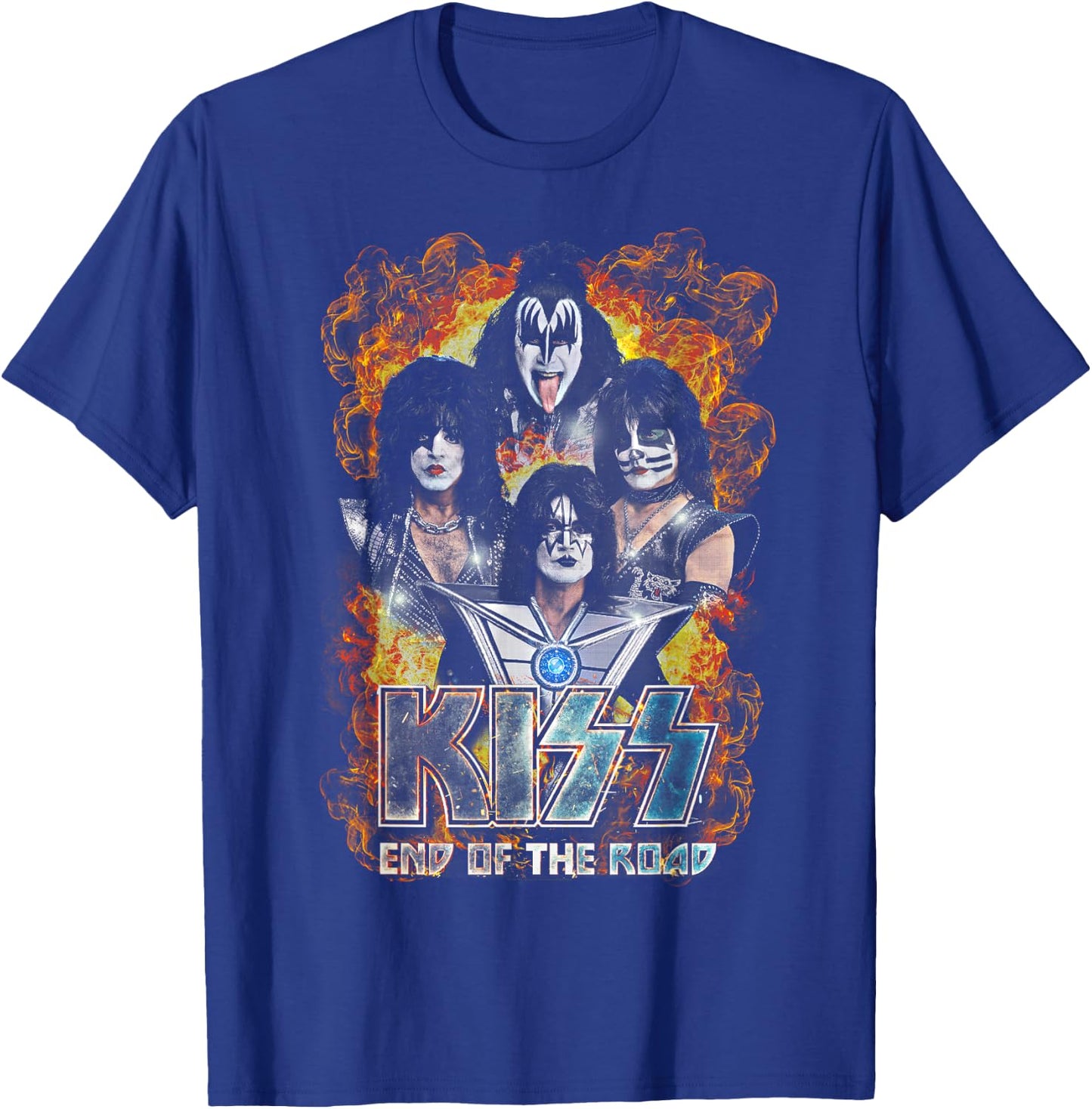 KISS - Exclusive Official End Of The Road Tour, FORT WORTH T-Shirt - T-Shirt | Royal