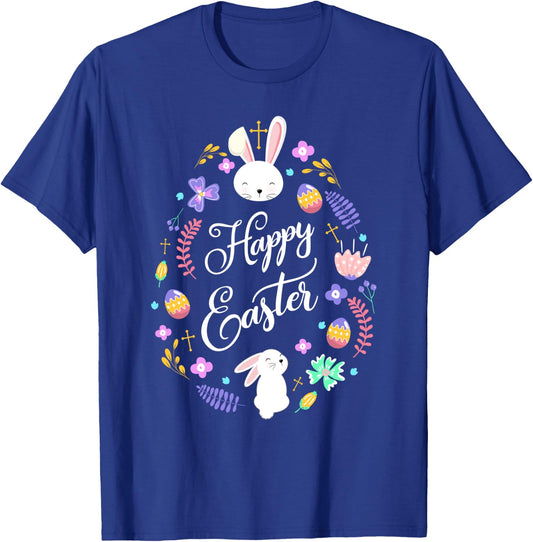 Happy Easter Christian Women Easter Gift T-Shirt - T-Shirt | Royal