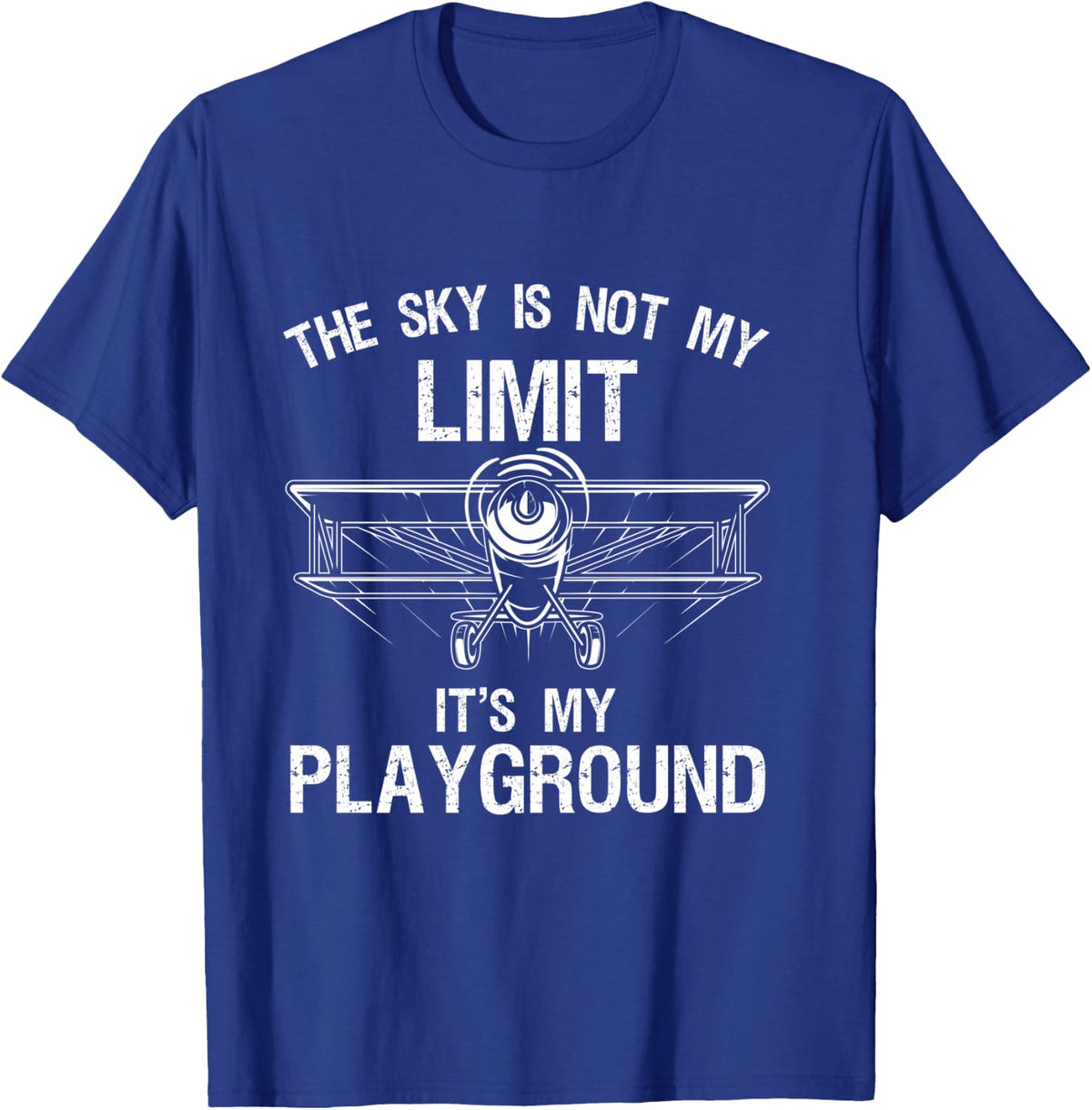 Funny Pilot Art Women Airplane Pilot Aviation T-Shirt - T-Shirt | Royal