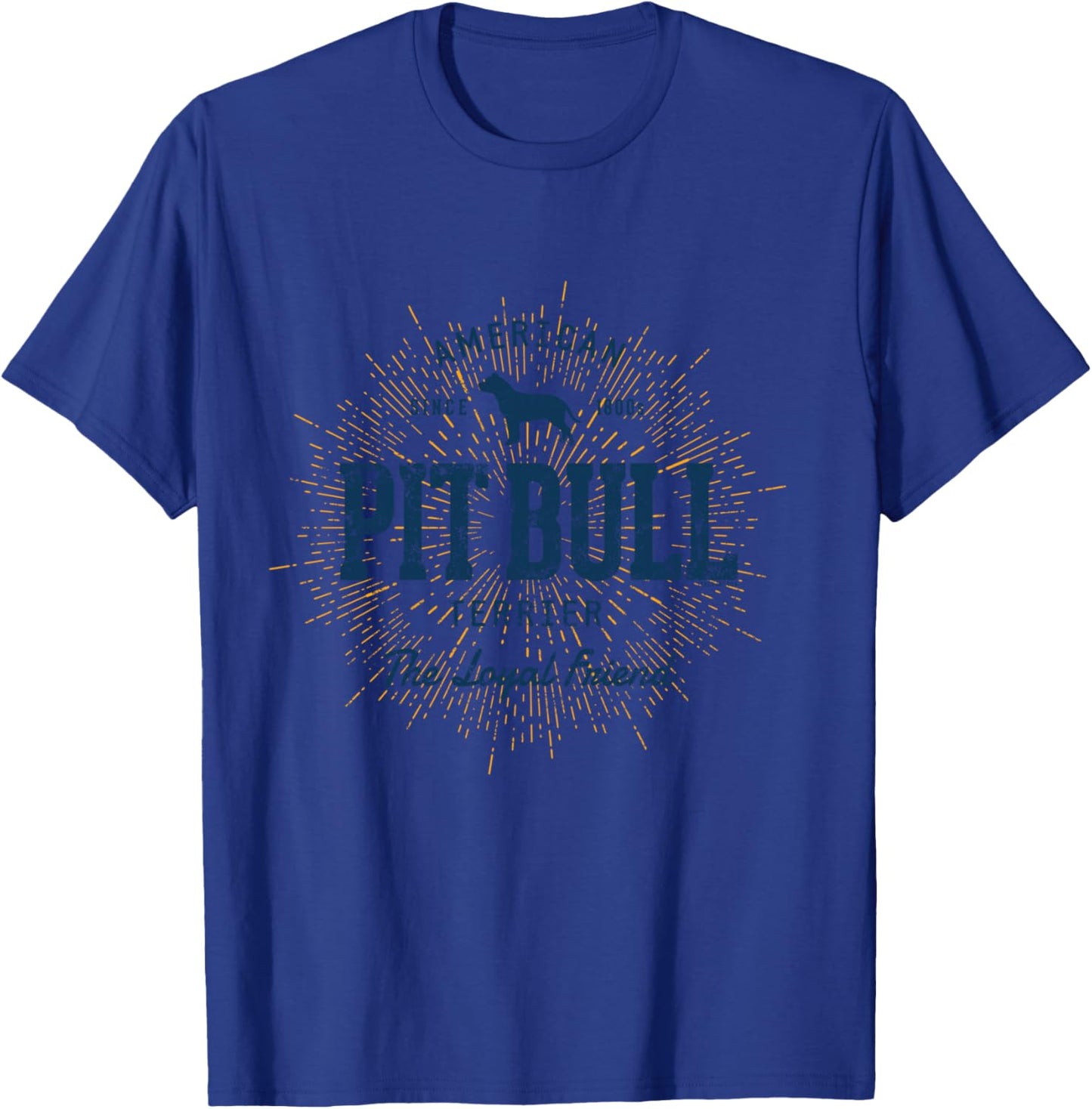 Pit Bull Vintage American Pit Bull Terrier T-Shirt - T-Shirt | Royal