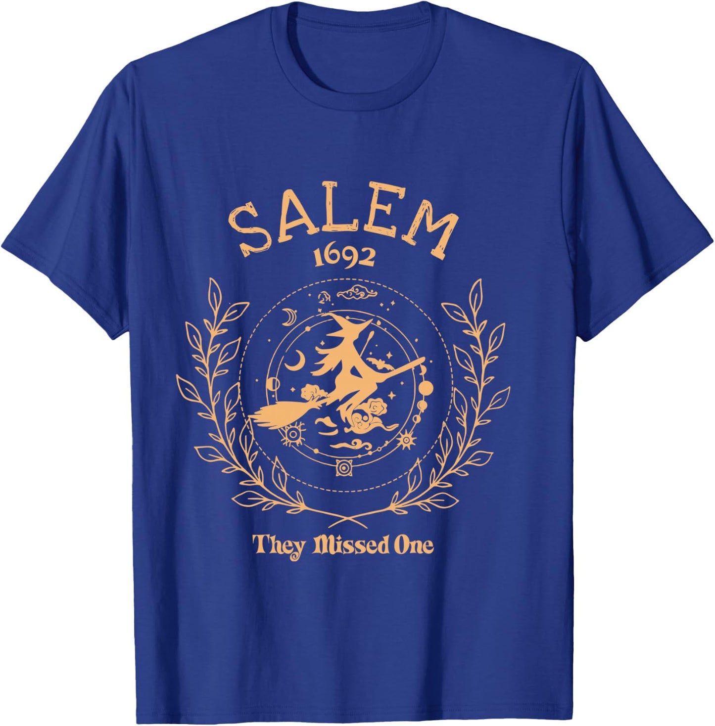 Salem 1692 They Missed One Halloween Spooky Season Witch T-Shirt - T-Shirt | Royal