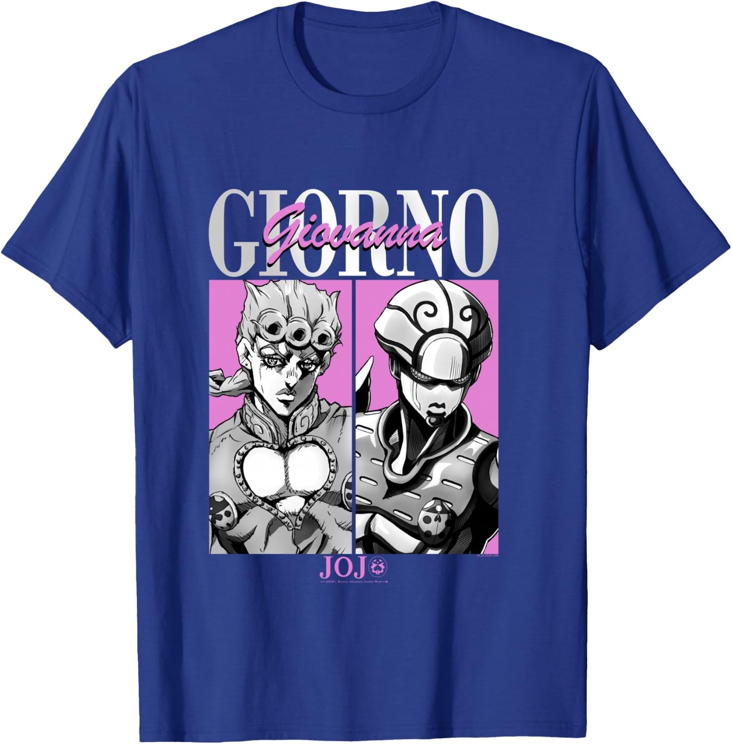 JoJo's Bizarre Adventure Giorno & Golden Wind Panels Anime T-Shirt - T-Shirt | Royal