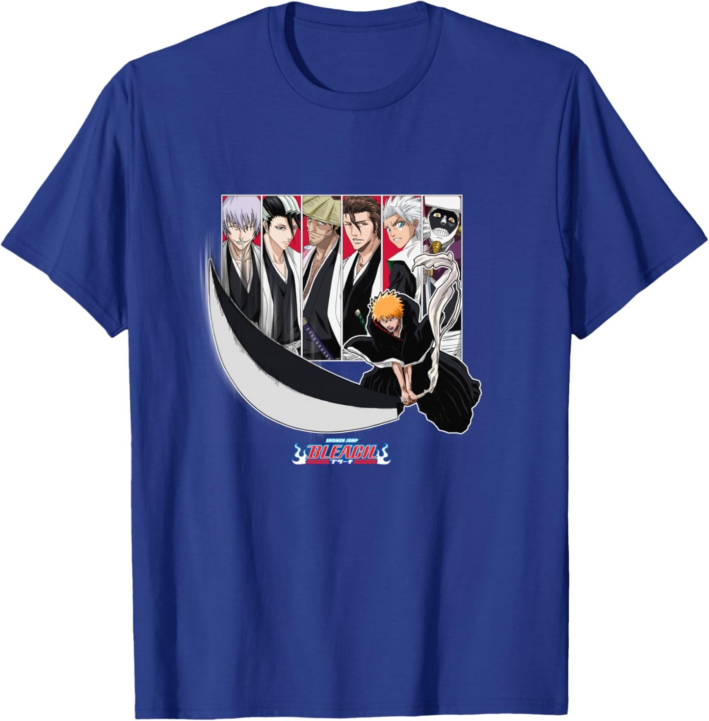 Bleach Ichigo Slash with Characters Anime T-Shirt - T-Shirt | Royal