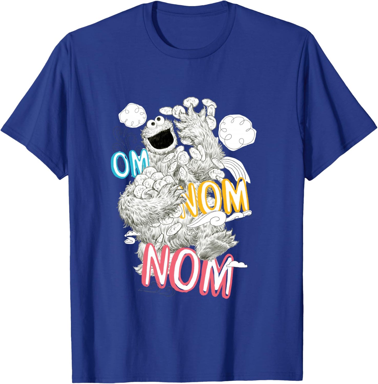 Sesame Street Cookie Monster Om Nom T-Shirt - T-Shirt | Royal