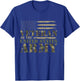 Veteran of The United States Army Camouflage US Flag Veteran T-Shirt - T-Shirt | Royal