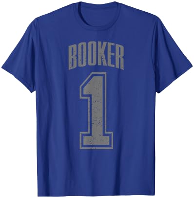 Booker Supporter Number 1 Biggest Fan T-Shirt - T-Shirt | Royal