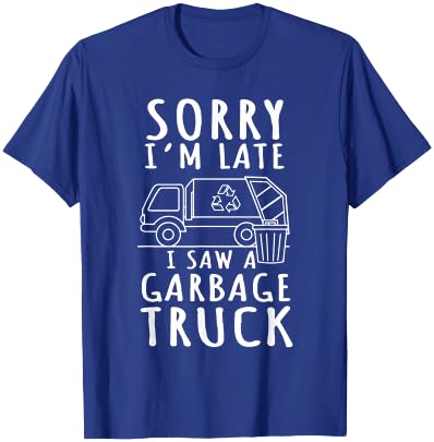 Recycling Garbage Truck Trash Collector Recycle Earth Day T-Shirt - T-Shirt | Royal