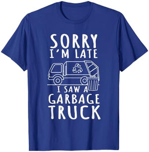 Recycling Garbage Truck Trash Collector Recycle Earth Day T-Shirt - T-Shirt | Royal