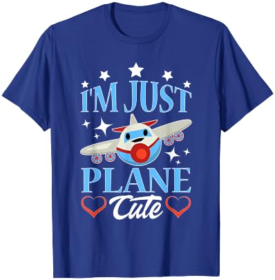 I'm Just Plane Cute Airplane For Kids T-Shirt - T-Shirt | Royal
