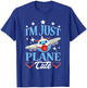 I'm Just Plane Cute Airplane For Kids T-Shirt - T-Shirt | Royal