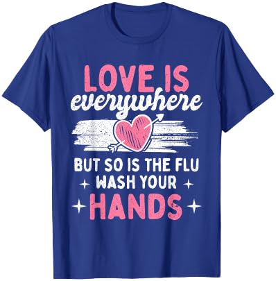 Vintage Flu Season Wash Your Hands Anti-Germ T-Shirt - T-Shirt | Royal