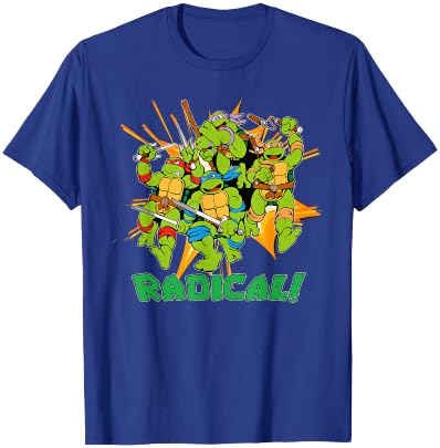 Leo, Donnie, Mikey & Raph - Radical! T-Shirt - T-Shirt | Royal