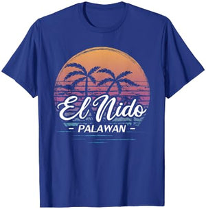 Vintage Philippines Vacation Travel Asia El Nido Palawan T-Shirt - T-Shirt | Royal