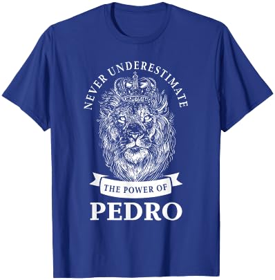 Pedro Gift Name Lion T-Shirt - T-Shirt | Royal