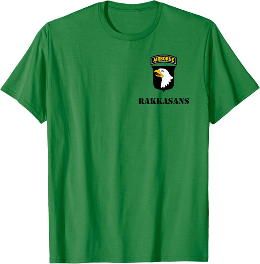 101st Airborne Shirt - Black "Rakkasans" - Classic T-Shirt - T-Shirt | Irish Green