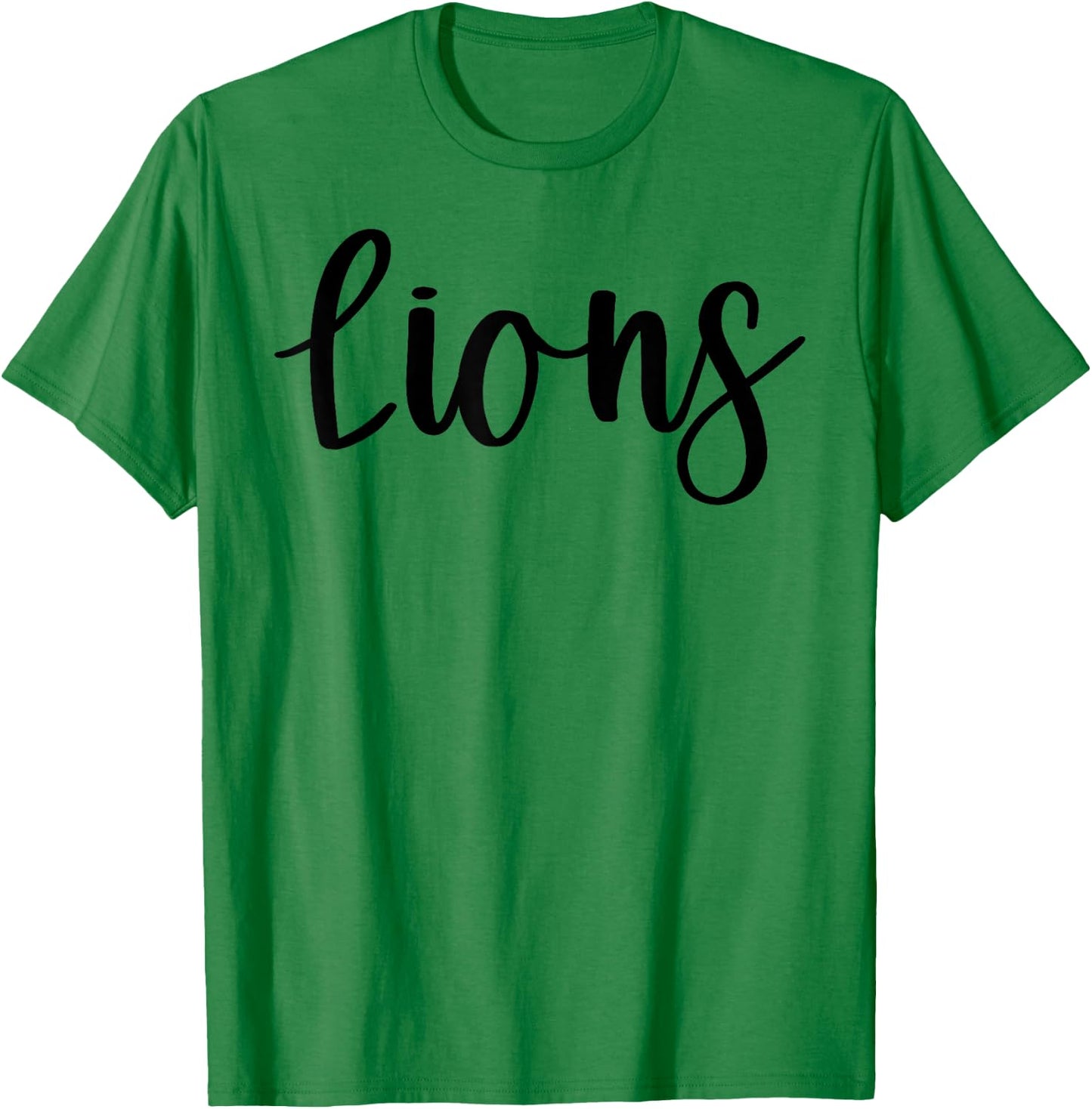 Lions School Spirit Team Mascot Game Night T-Shirt - T-Shirt | Irish Green