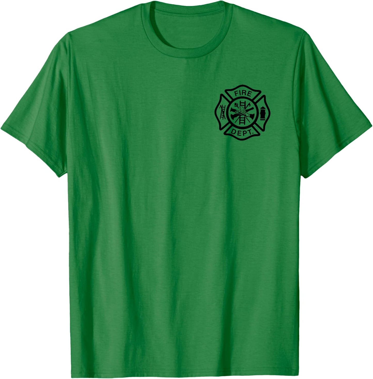 Fire Department Logo Uniform Fireman Symbol Firefighter Gear T-Shirt - T-Shirt | Irish Green
