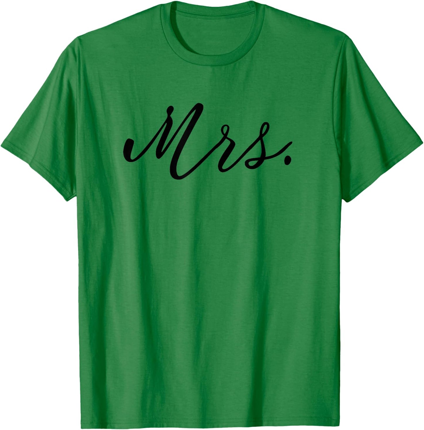 Matching Mr. and Mrs. Wedding Honeymoon Just Married Couple T-Shirt - T-Shirt | Irish Green