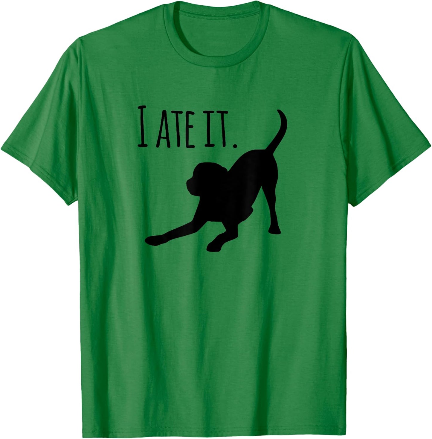 Dog lovers gifts "I ate it" Labrador funny dog T-Shirt - T-Shirt | Irish Green
