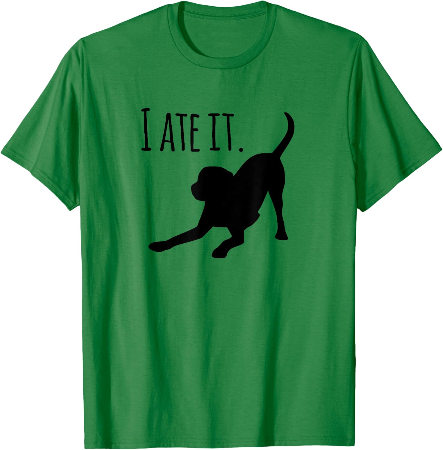 Dog lovers gifts "I ate it" Labrador funny dog T-Shirt - T-Shirt | Irish Green