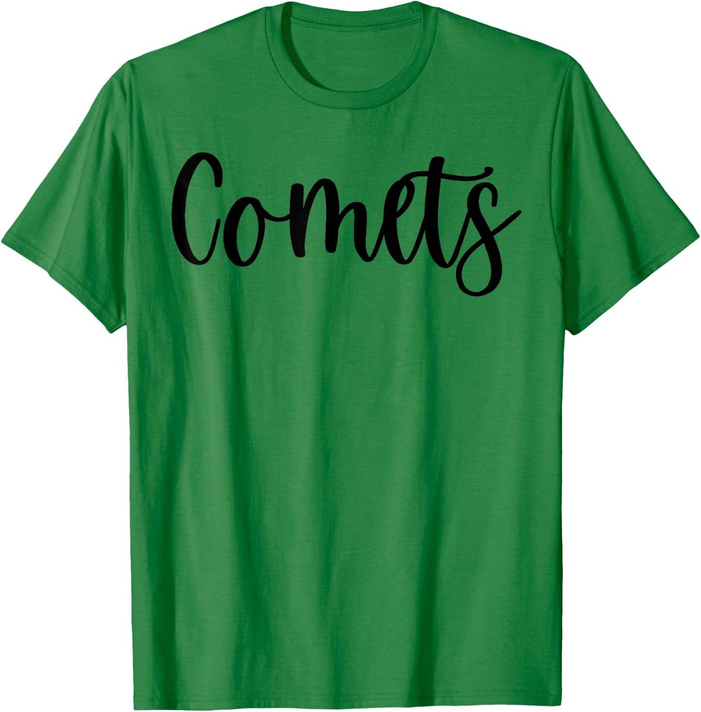 Comets School Spirit Team Mascot Game Night T-Shirt - T-Shirt | Irish Green