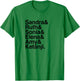 Women Supreme Court Justices - Female SCOTUS Helvetica List T-Shirt - T-Shirt | Irish Green
