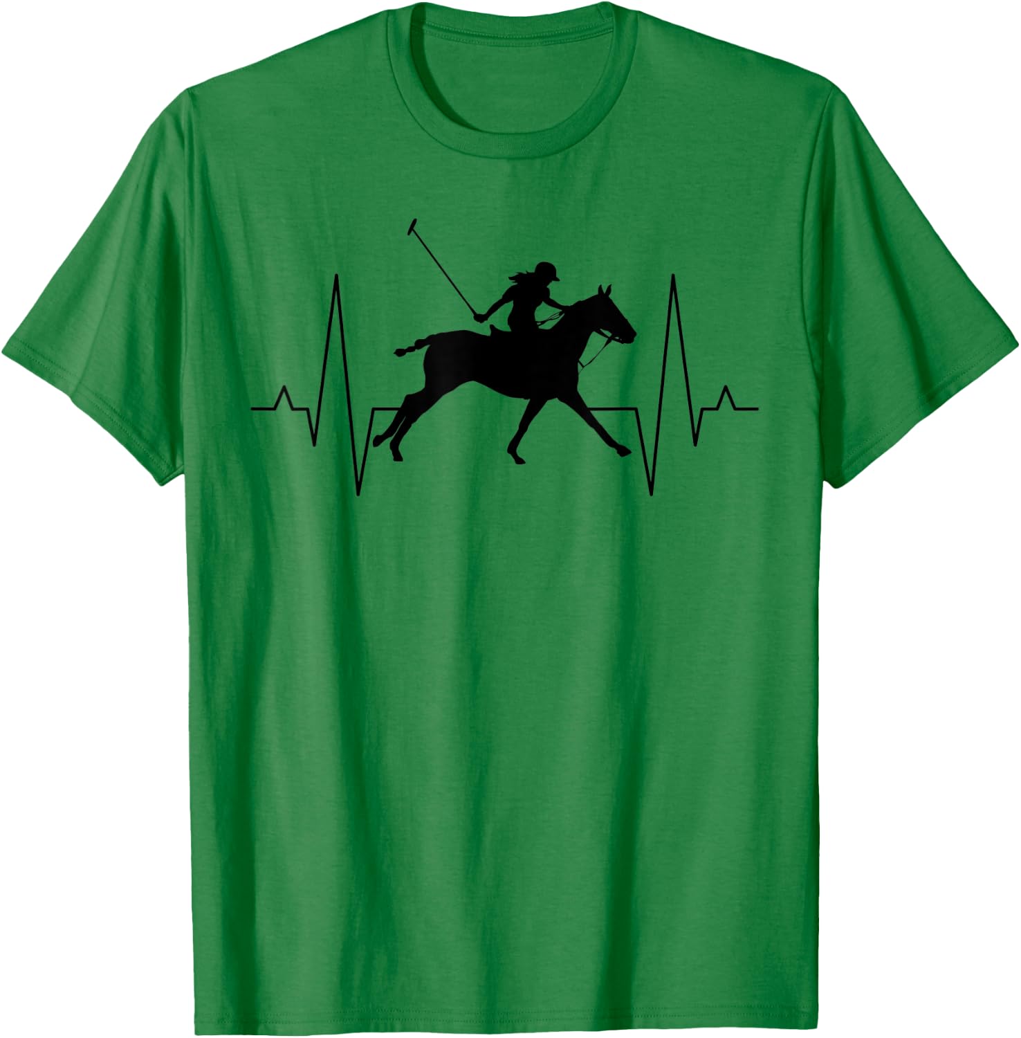 Polo Sport Equestrian with Polo Racquet ECG Line T-Shirt - T-Shirt | Irish Green