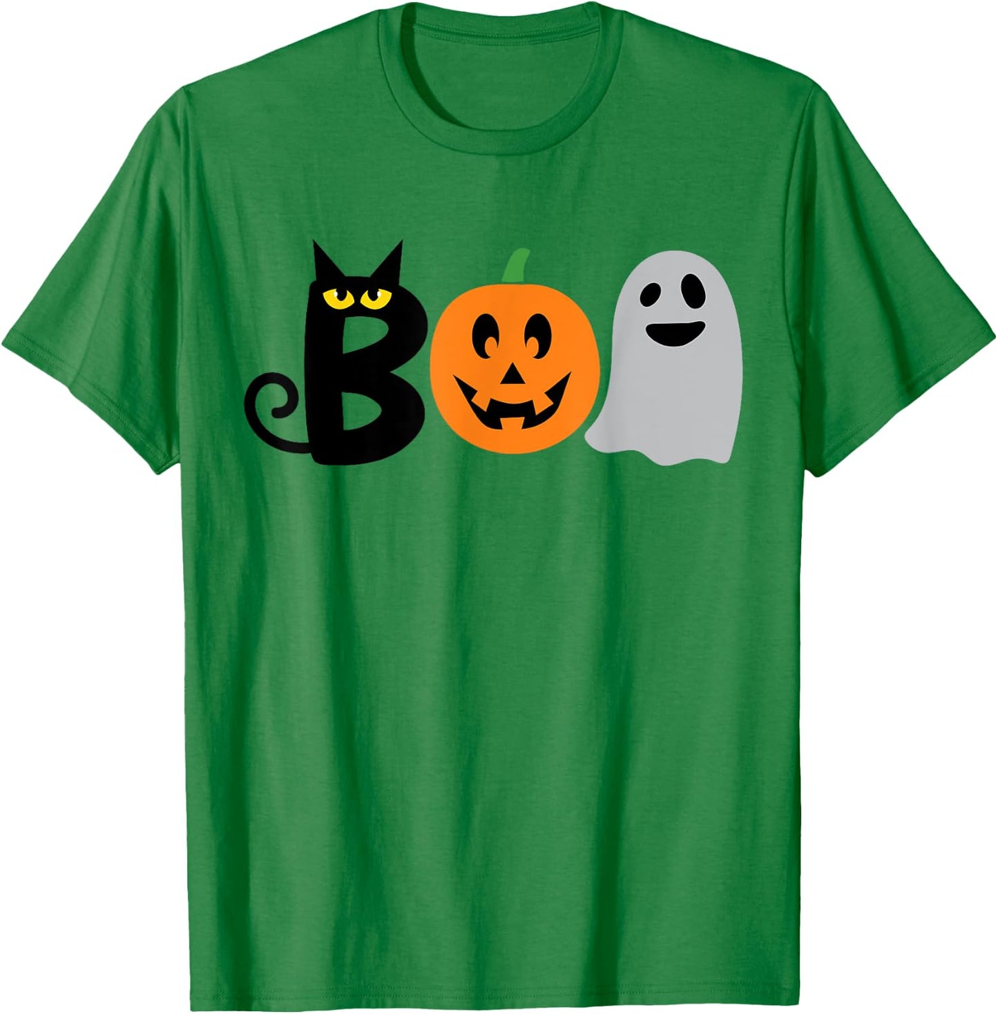 Funny Halloween Shirt. BOO Pumpkins Boys Girls Kids Costume T-Shirt - T-Shirt | Irish Green