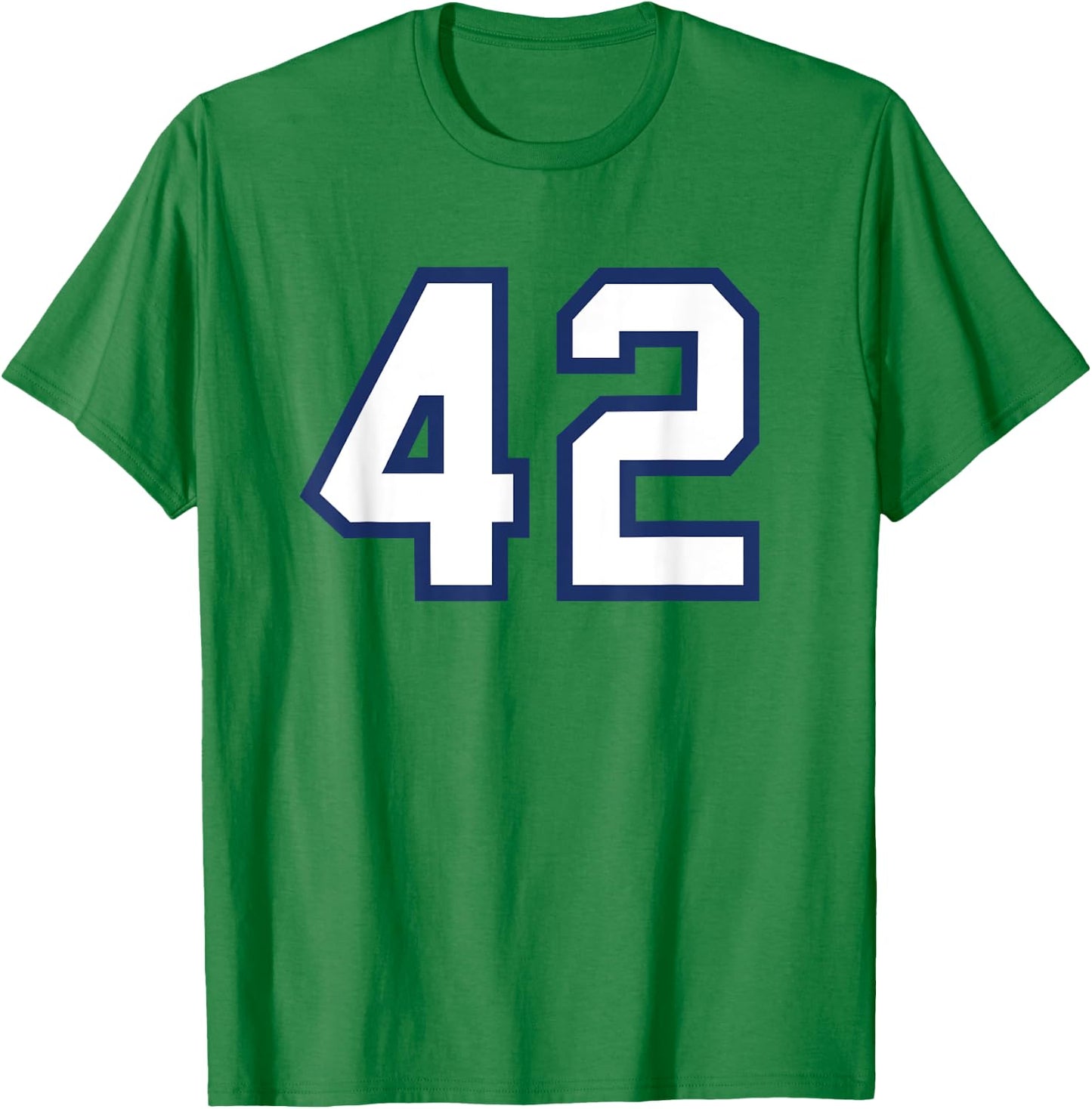 Number #42 Sport Varsity Number T-Shirt - T-Shirt | Irish Green