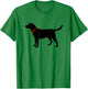 Labrador Retriever Black Lab Rubber Labrador Retriever Black Lab Lover T-Shirt - T-Shirt | Irish Green
