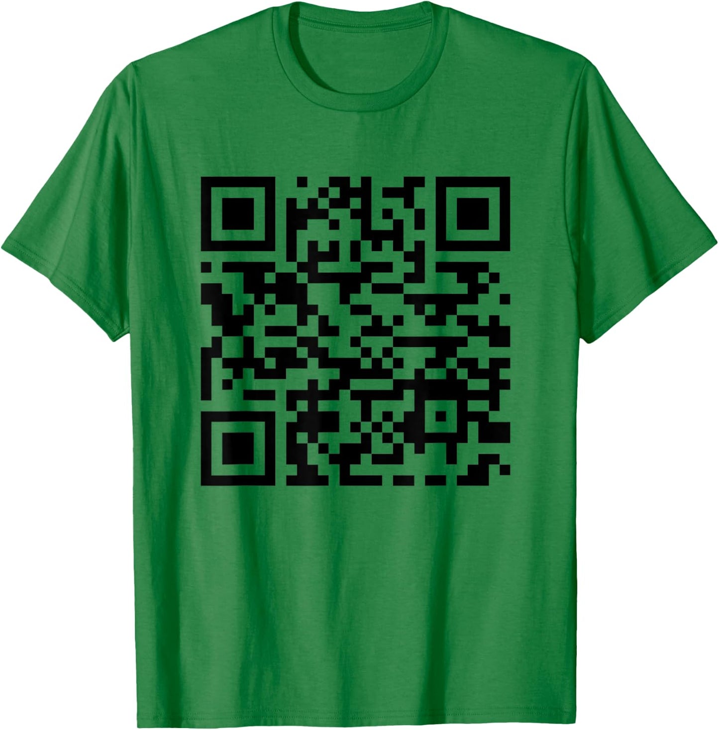 Funny QR President Trump Dancing Scan And Dance ( 2 Side) T-Shirt - T-Shirt | Irish Green
