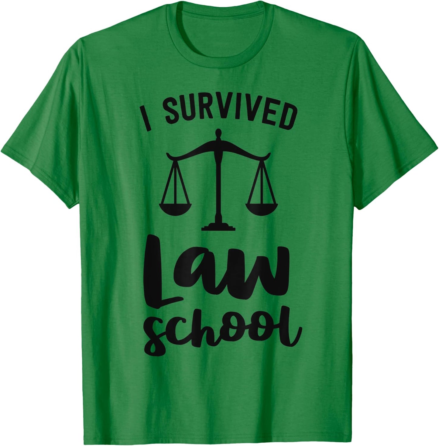 I Survived Law School Graduation Party Gift Lawyer Attorney T-Shirt - T-Shirt | Irish Green