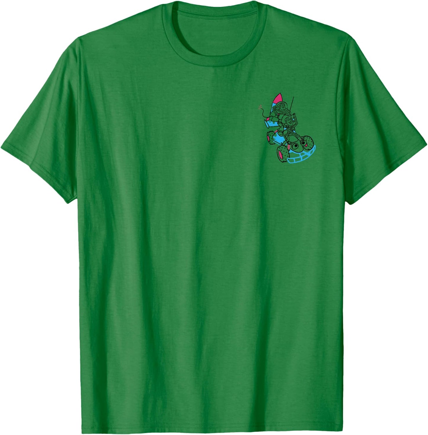 Disney Pixar Toy Story Buzz & Woody RC Car Adventure Logo T-Shirt - T-Shirt | Irish Green