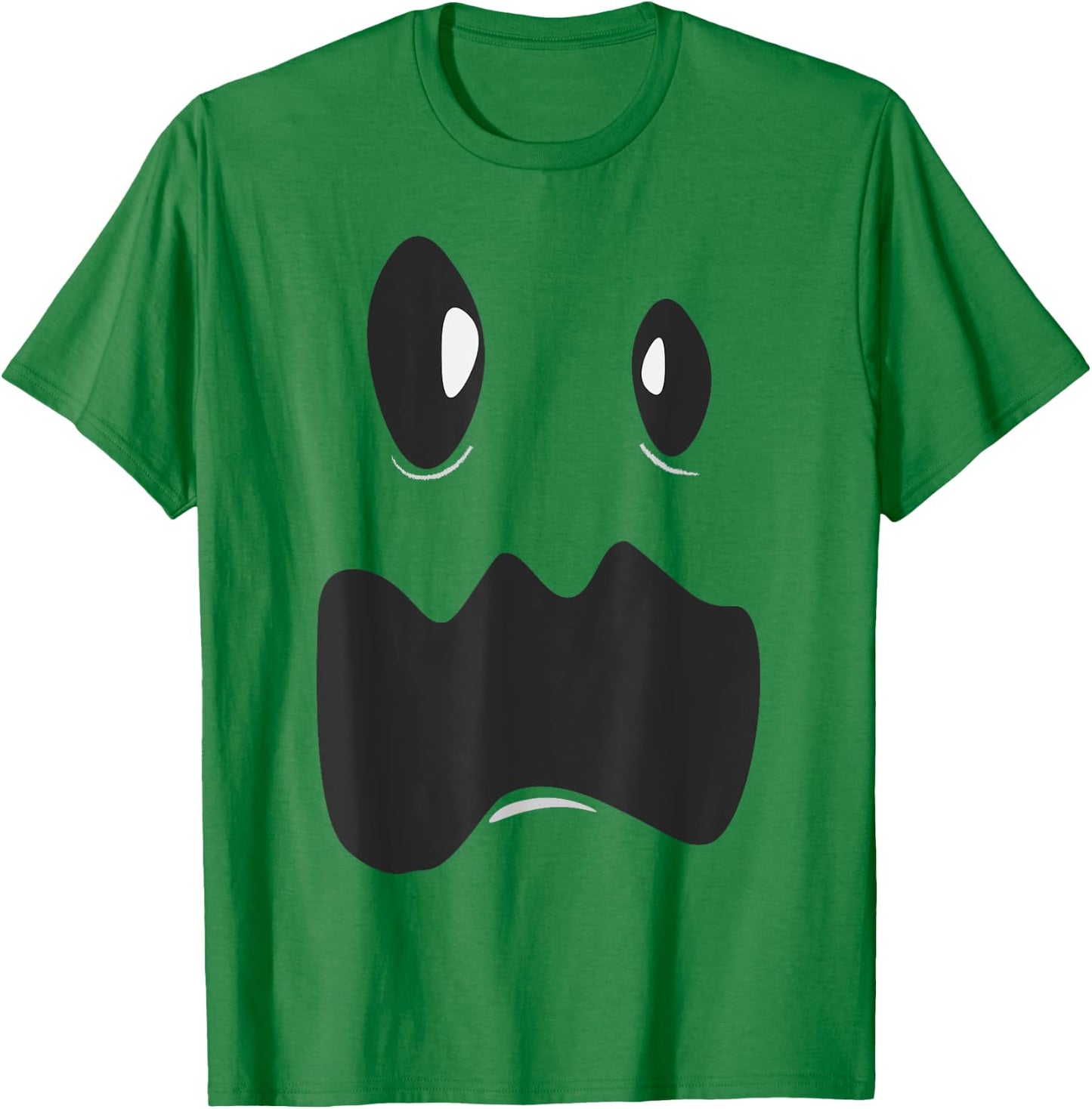 Ghost Face Costume Funny Kids Halloween Outfit Ghoul Face T-Shirt - T-Shirt | Irish Green