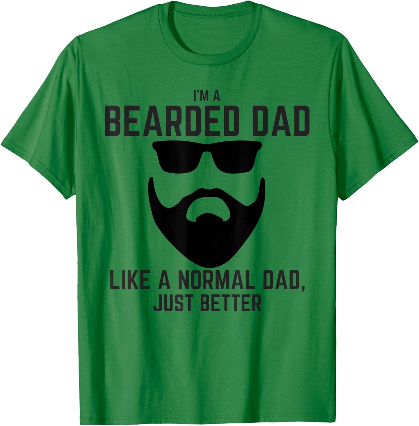 Great Beard Comes Great Responsibility Bearded Tattoo Dad T-Shirt - T-Shirt | Irish Green