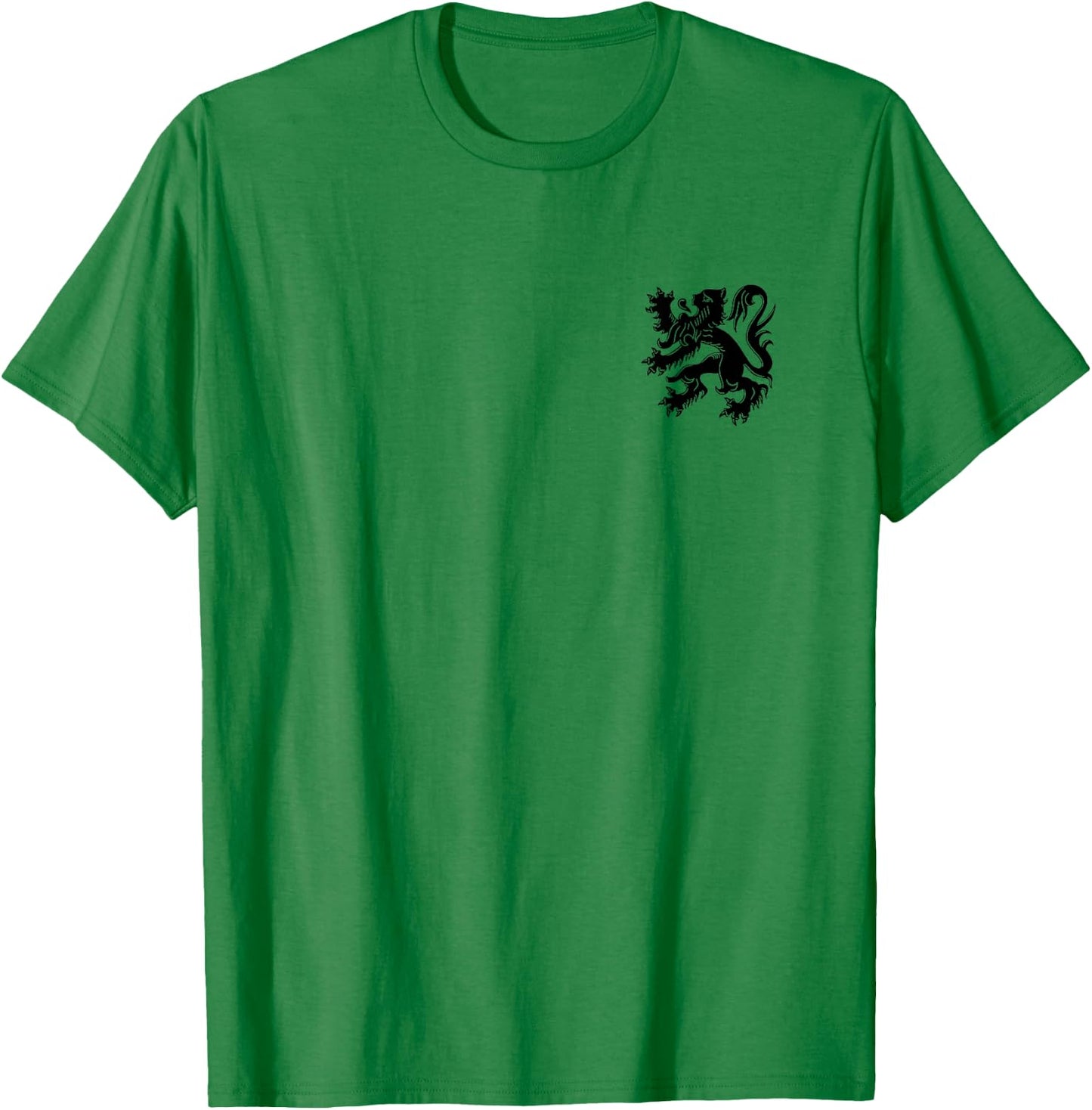 Flanders Belgium Flag Flemish Lion Brussels T-Shirt - T-Shirt | Irish Green